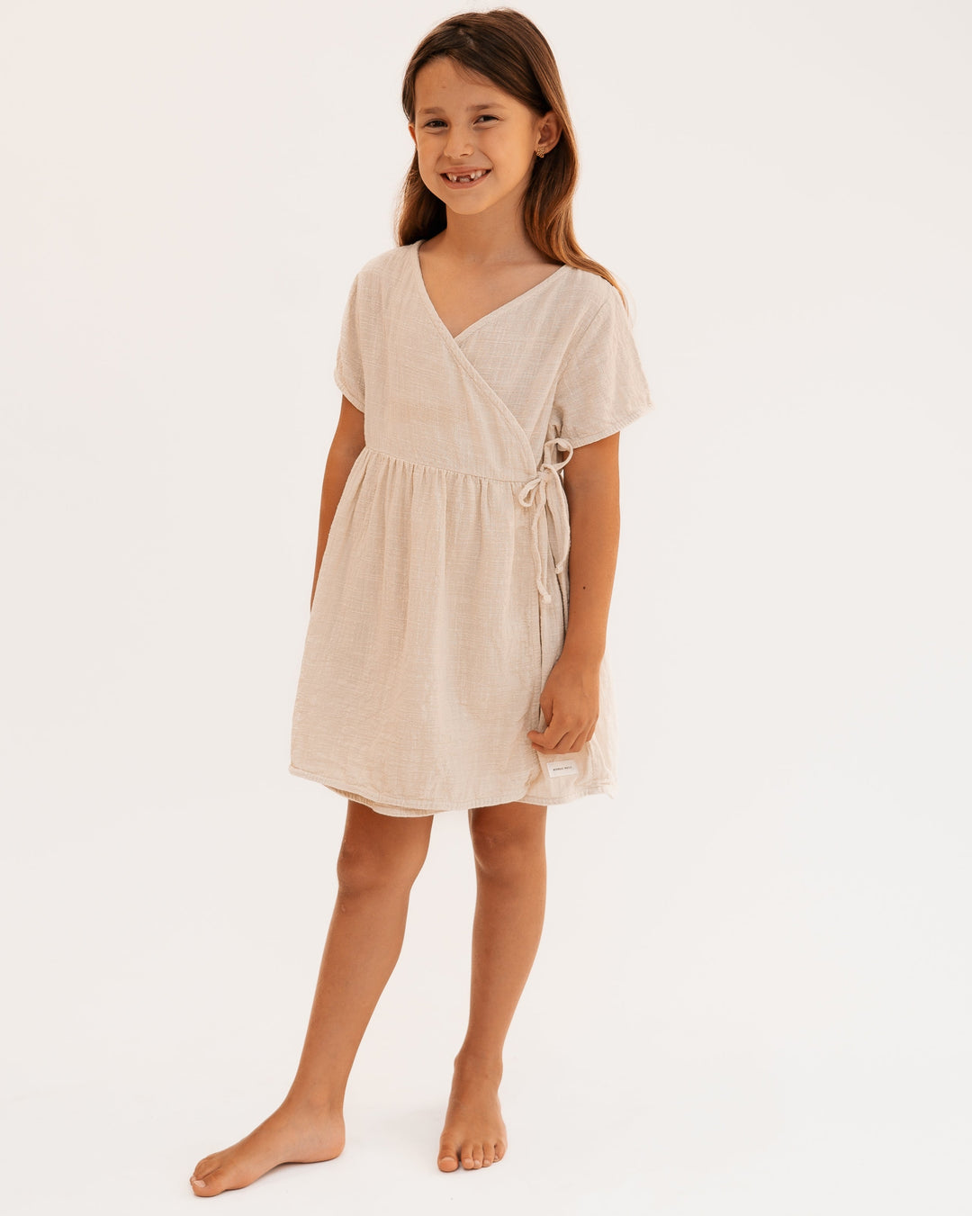Linen wrap dress