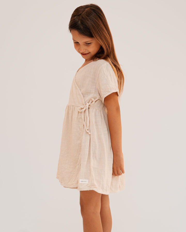 Linen wrap dress