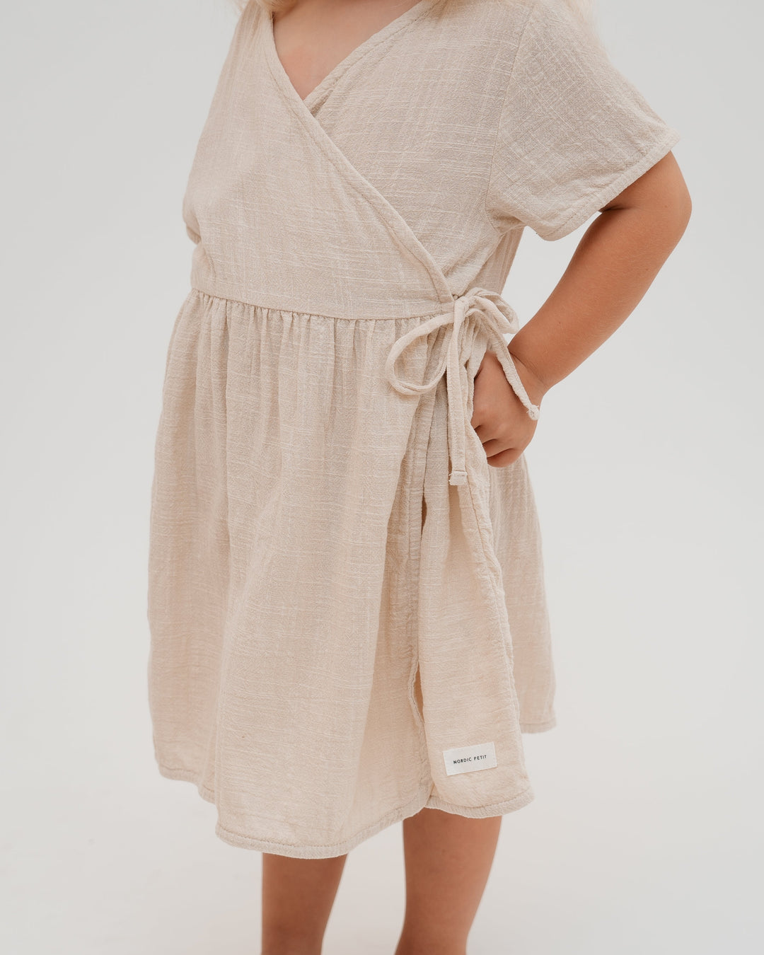 Linen wrap dress 