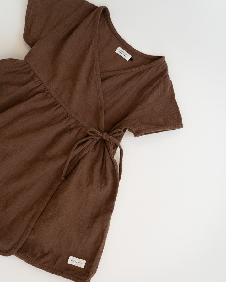 Linen wrap dress